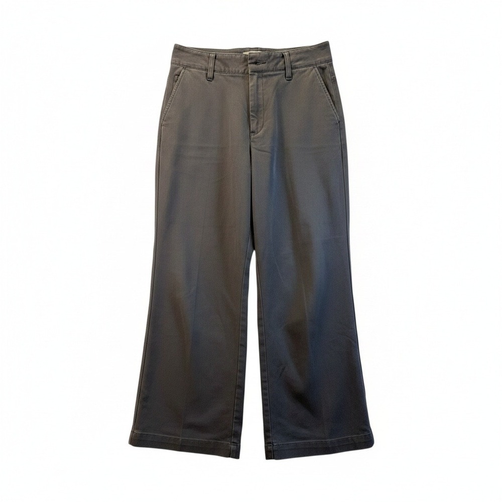 Dockers Collection Womens 14 Gray Ideal Fit Cropped Capri Pants Stretch
